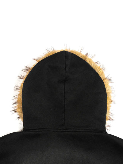 RWA Boxy Detachable Fur Hoodie