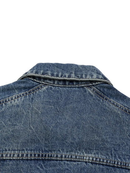 CR38 Vintage Wash Zip Up Denim Jacket
