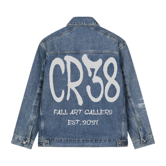 CR38 Vintage Wash Zip Up Denim Jacket
